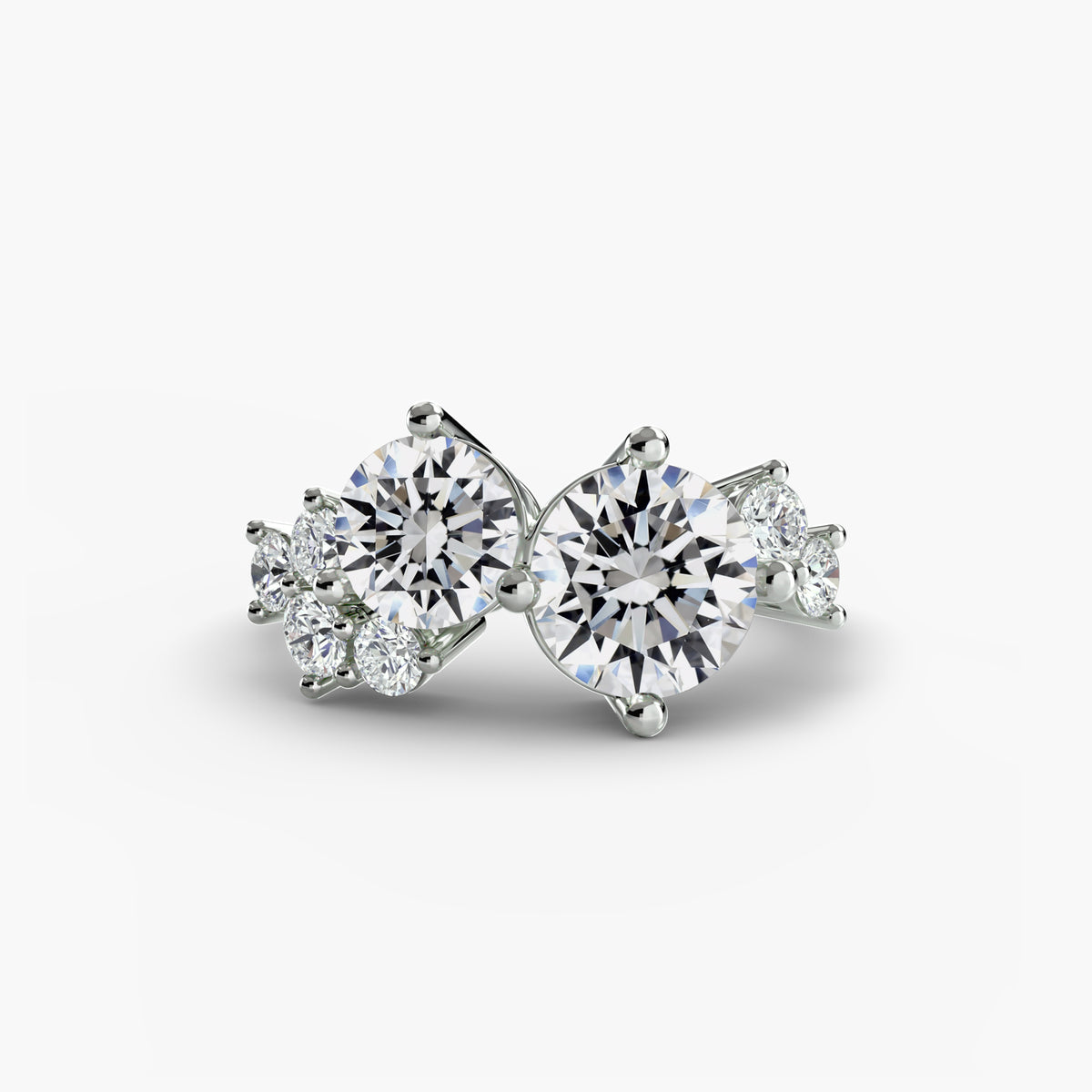 Modern Cluster Diamond Ring