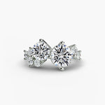 Modern Cluster Diamond Ring