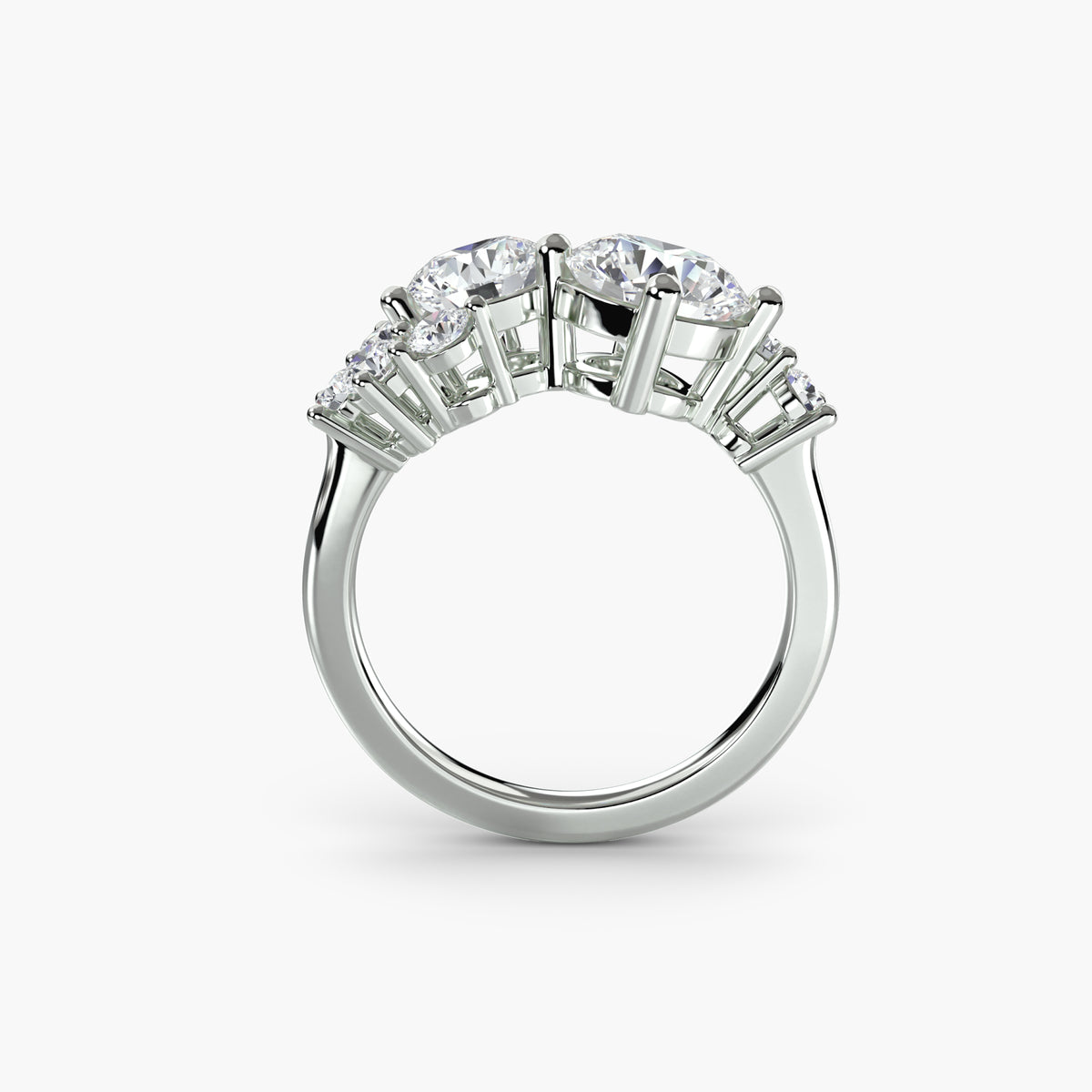Modern Cluster Diamond Ring