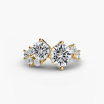 Modern Cluster Diamond Ring