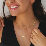 9ct Gold Ovate Hoop Earrings