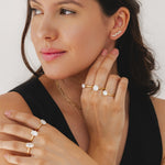 2ct Round Natural Diamond Ring with 4 claws