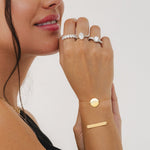 2.1ct oval eternity band 7 Lab Diamonds in Platinum