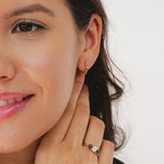 9ct Gold Small Spike Hoop Earrings