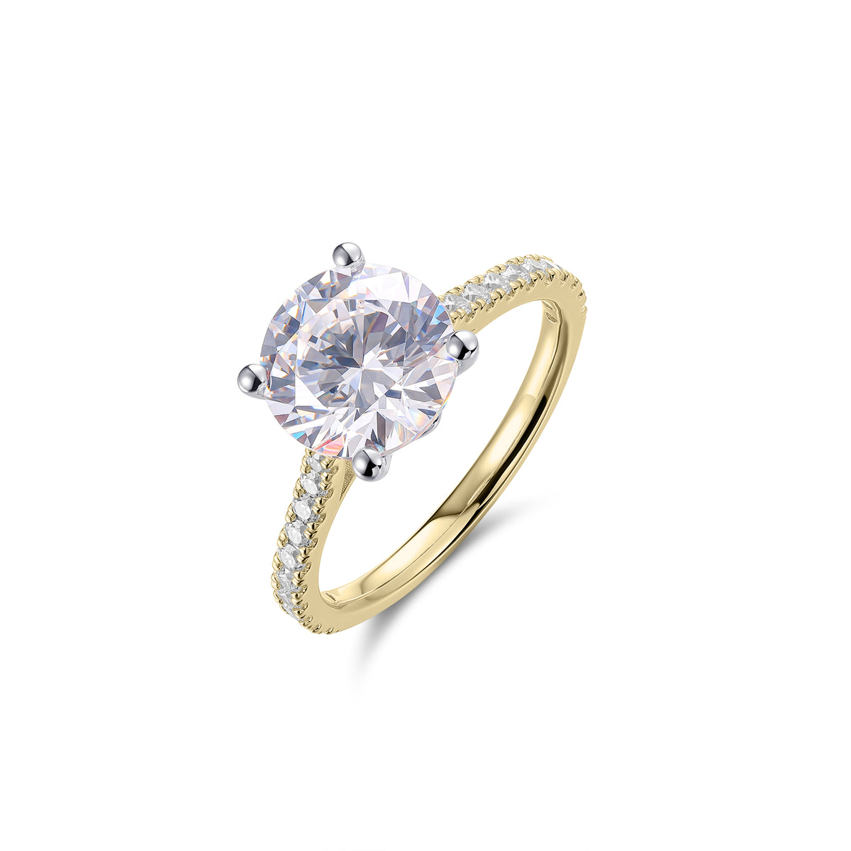 18ct GoldSolitaire 3.15ct Engagement ring