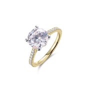 18ct Gold  Solitaire 3.15ct Engagement ring