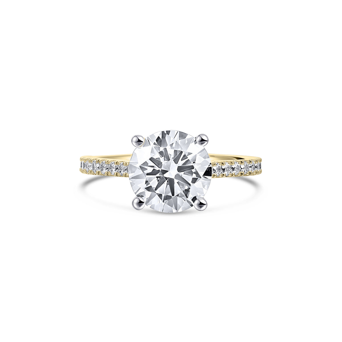 18ct GoldSolitaire 3.15ct Engagement ring