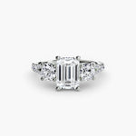 3 Stone with Pavé Band