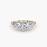 3 Stone with Pavé Band