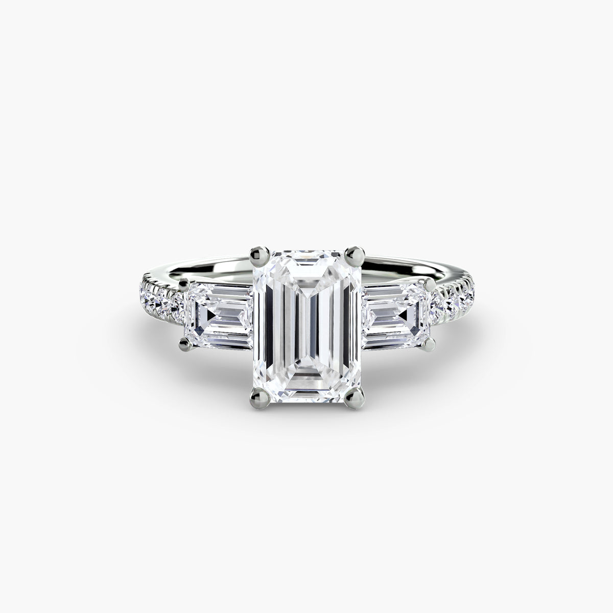 Trilogy with Emerald Diamond sides