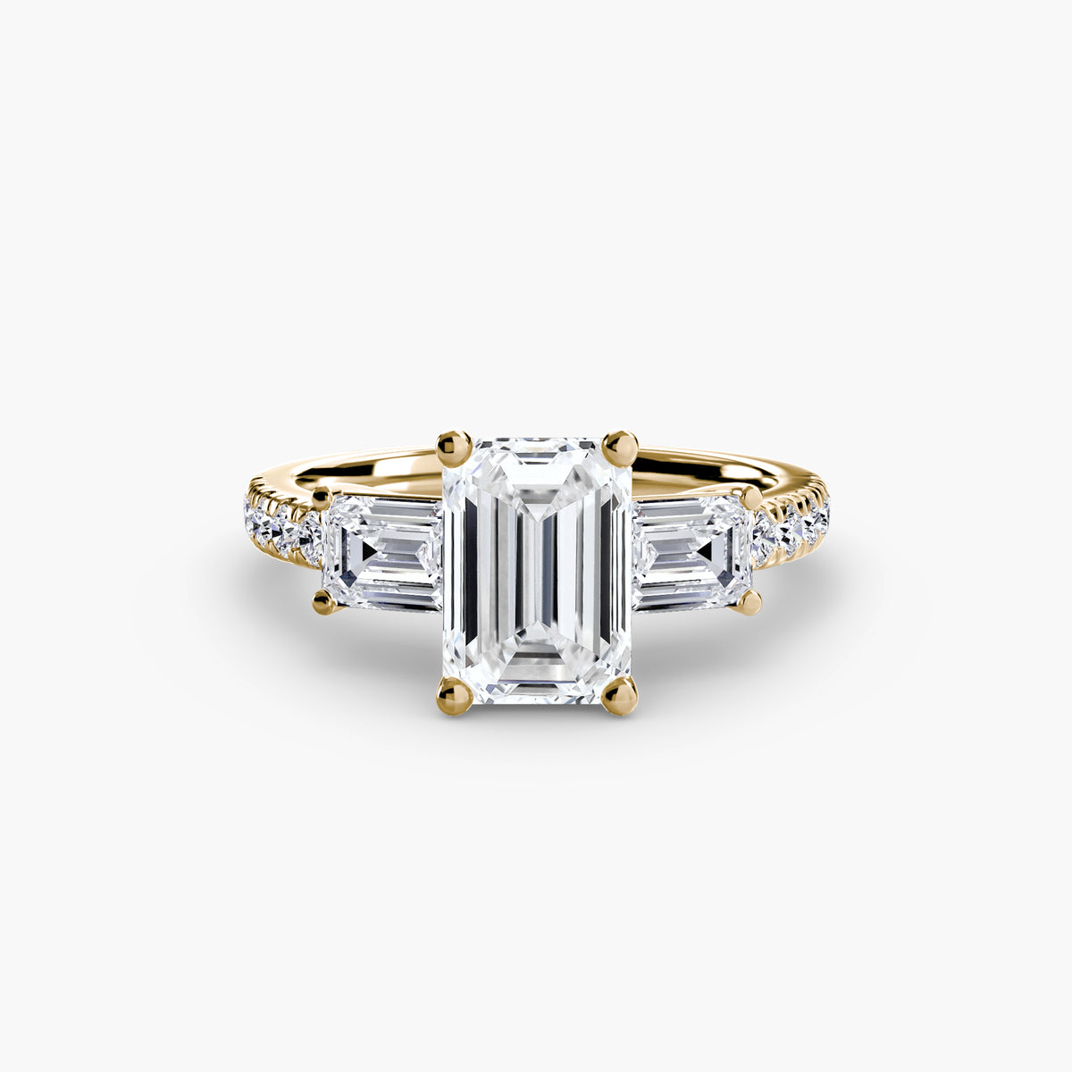 Trilogy with Emerald Diamond sides