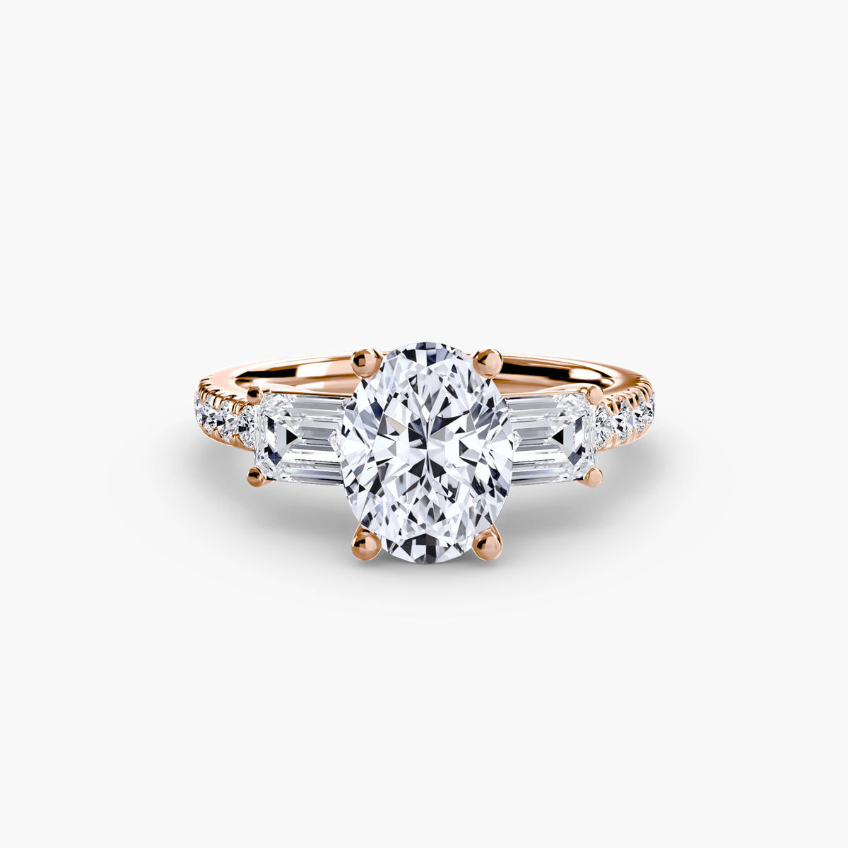 Trilogy with Emerald Diamond sides