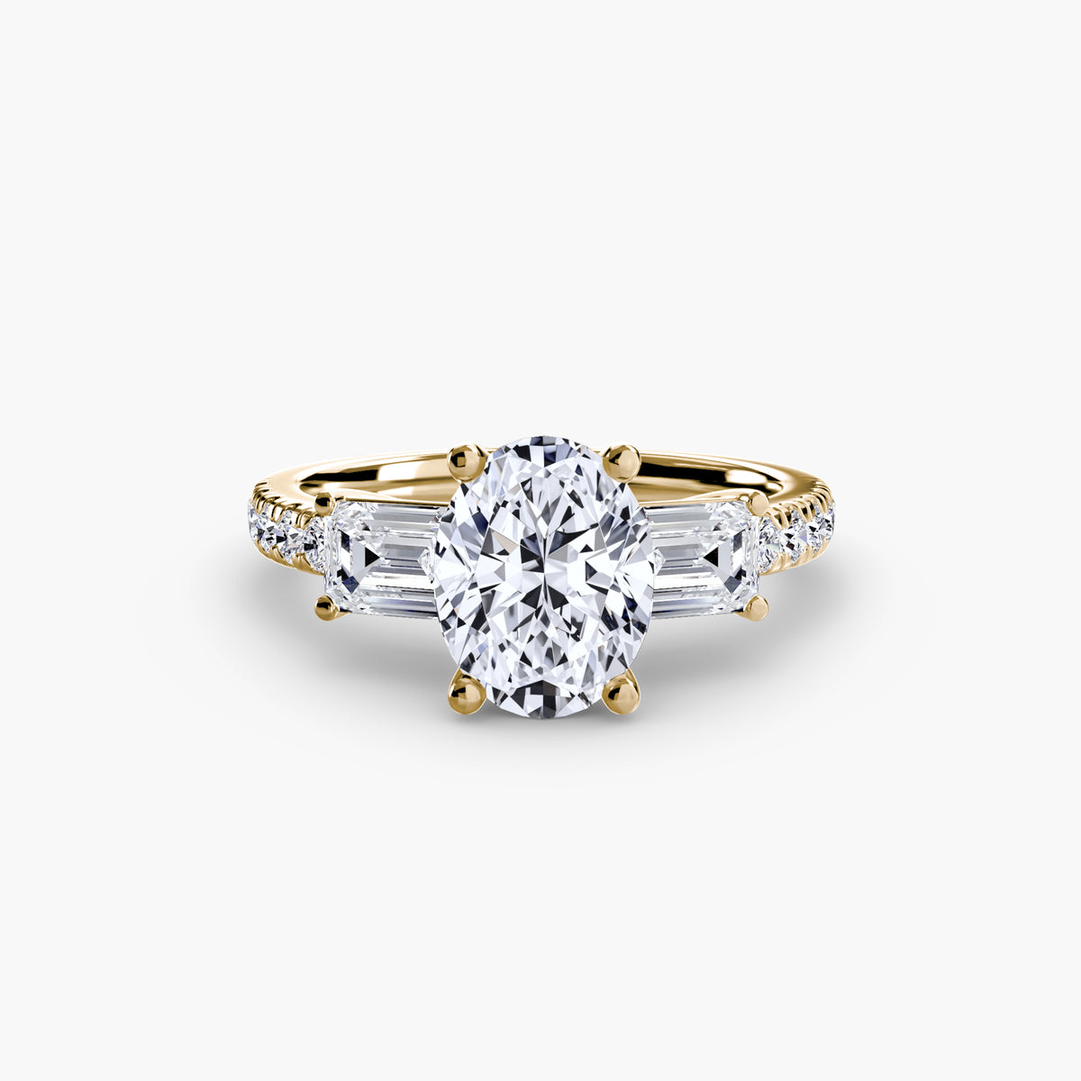 Trilogy with Emerald Diamond sides