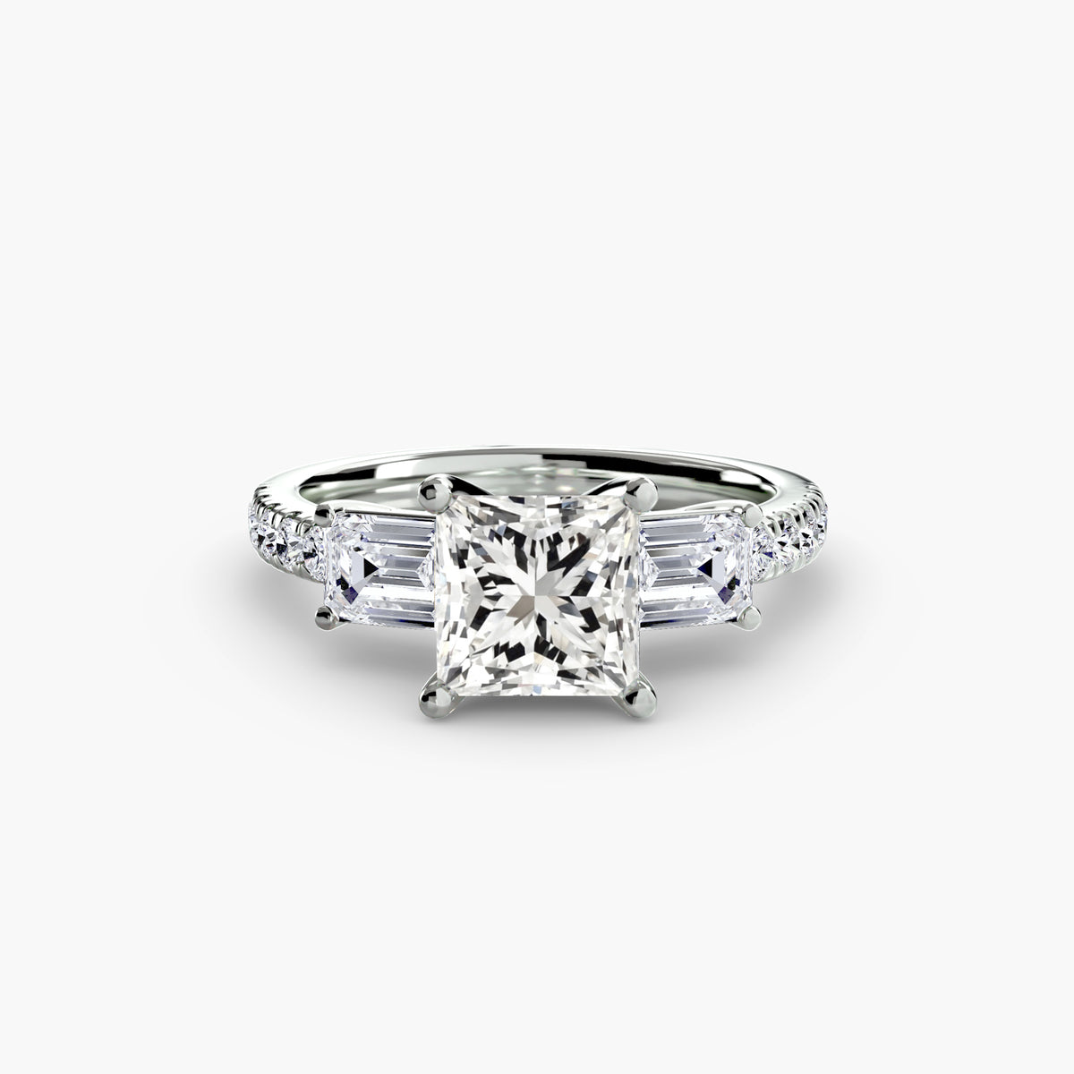 Trilogy with Emerald Diamond sides