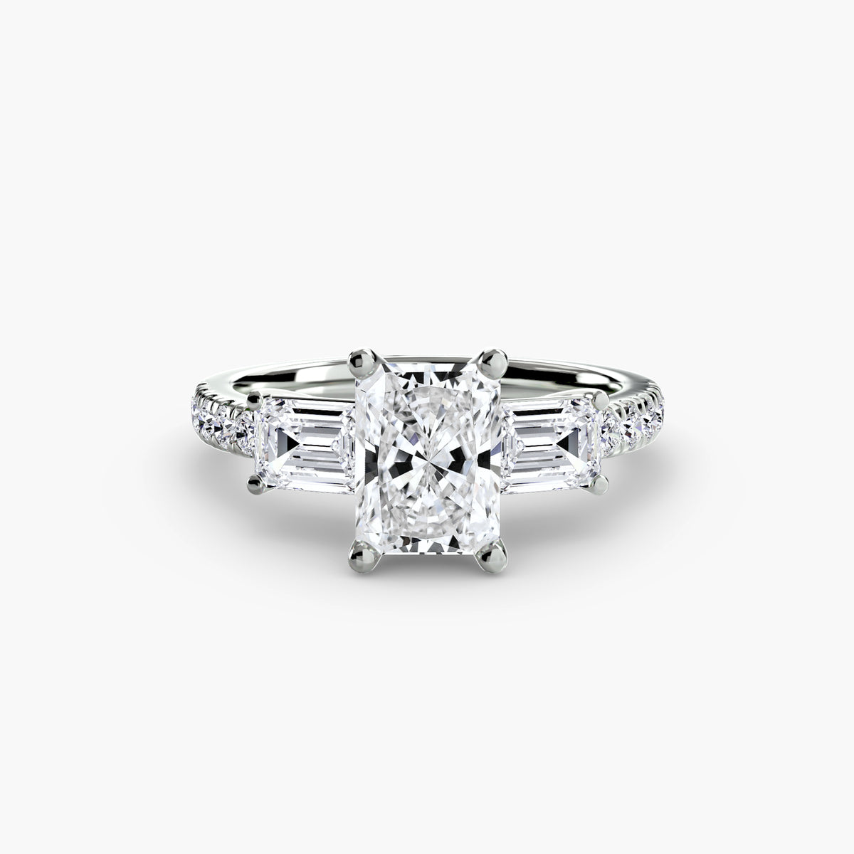 Trilogy with Emerald Diamond sides