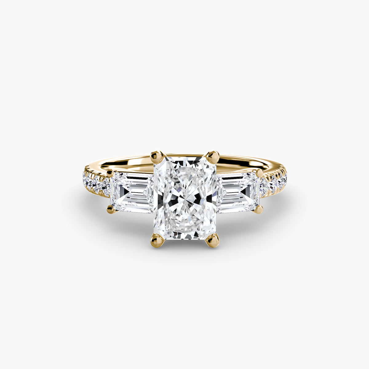 Trilogy with Emerald Diamond sides