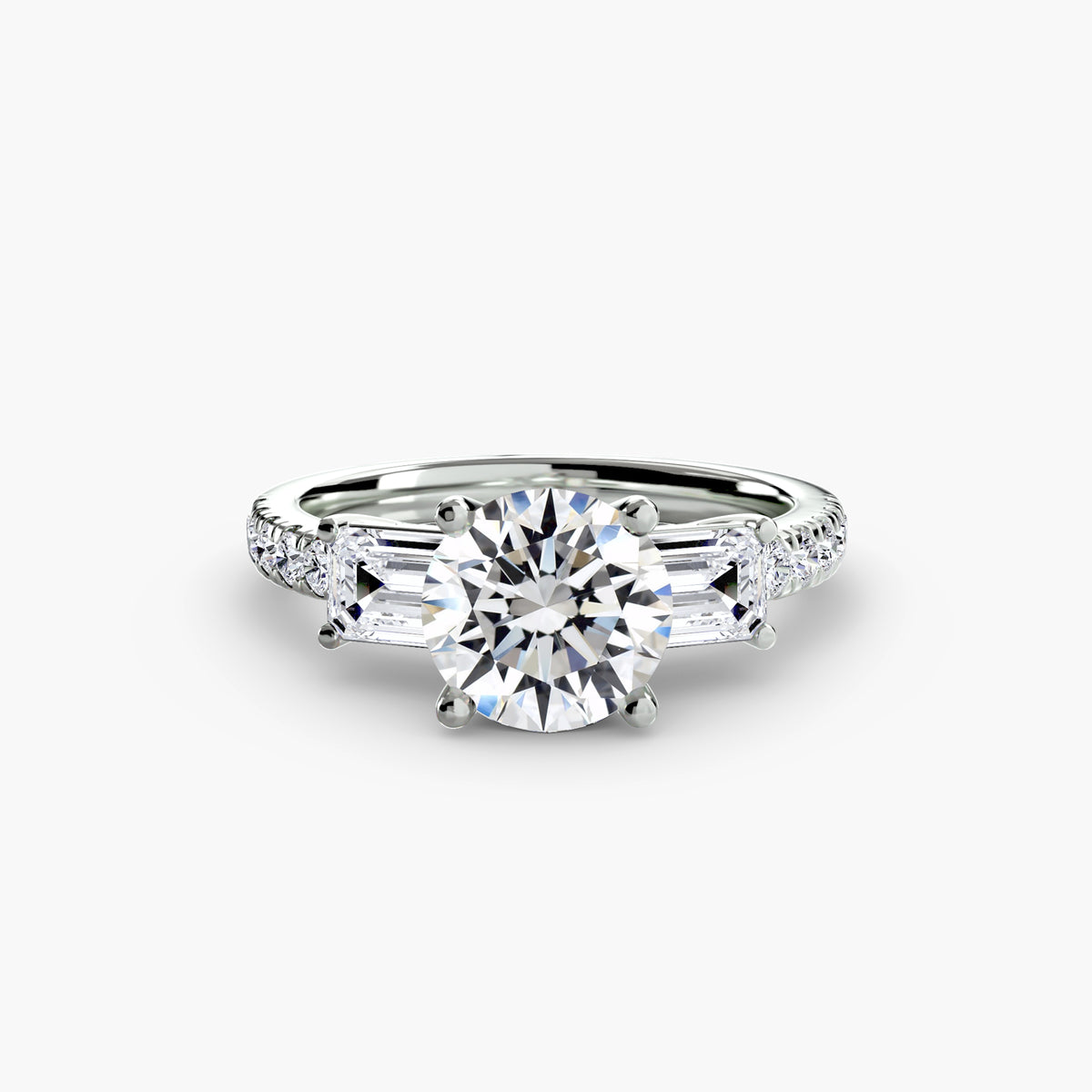 Trilogy with Emerald Diamond sides