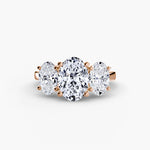 3 stone Oval Diamond Ring