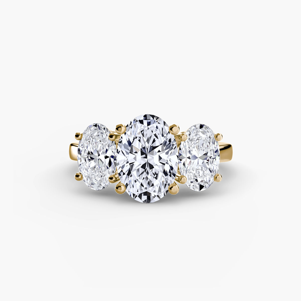 3 stone Oval Diamond Ring