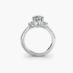 Diamond Pear Ring with fancy sides
