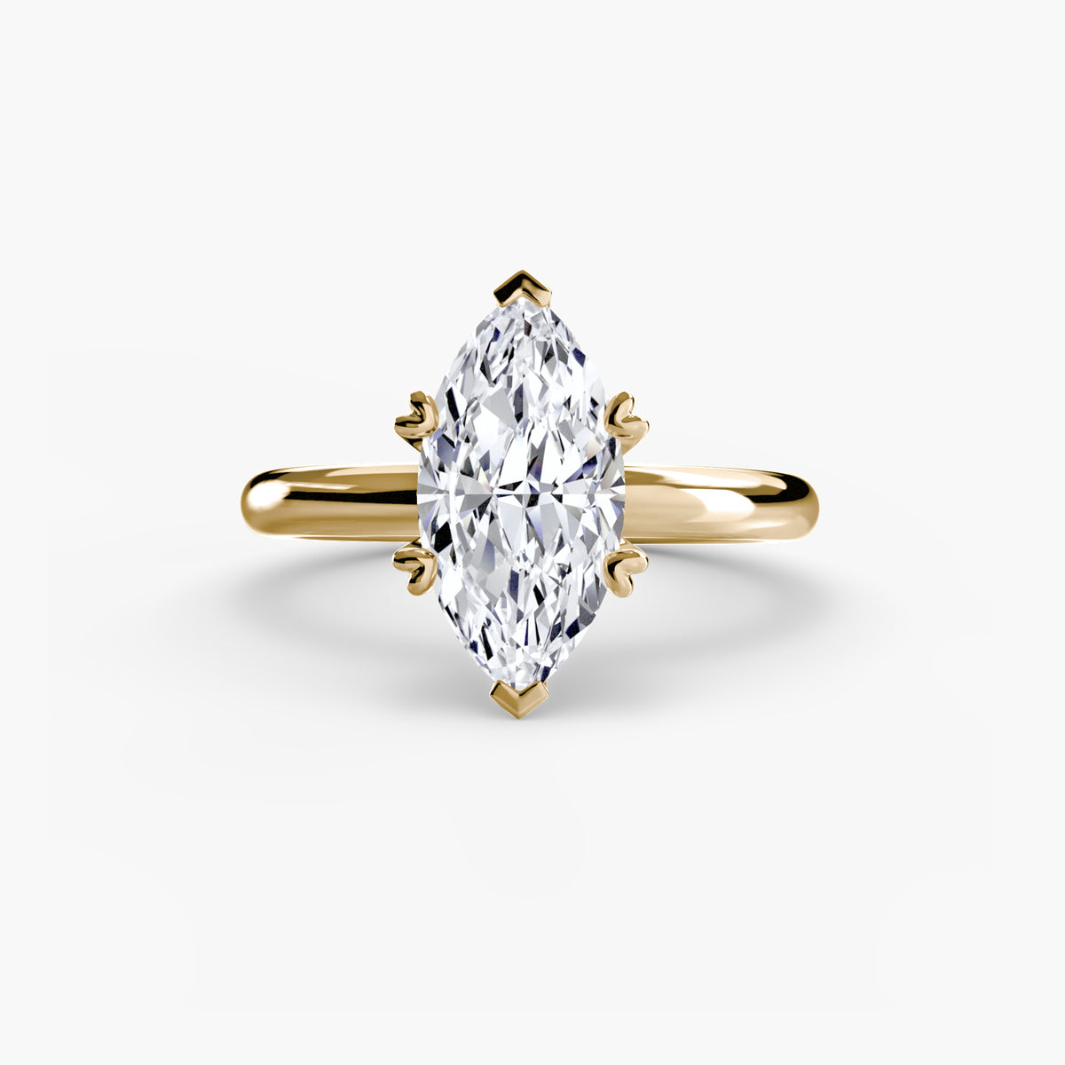 Butterfly Claw Solitaire Ring
