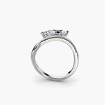 Natural Wave Marquise Diamond Ring