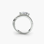 Pear Shape Diamond Wave Ring
