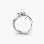 Pear shape Diamond Wave Ring