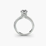 Hidden Halo Solitaire with Split Band