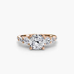 Solitaire Ring with Side Accent Stones