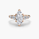 Solitaire Ring with Side Accent Stones