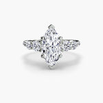 Solitaire Ring with Side Accent Stones