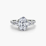 Solitaire Ring with Side Accent Stones