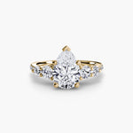 Solitaire Ring with Side Accent Stones