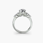 Solitaire Ring with Side Accent Stones