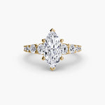 Diamond Solitaire with Graduated Accent shoulders