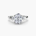 Solitaire with Baguette Accent Shoulders