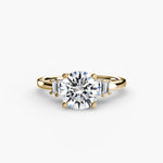 Solitaire with Baguette Accent Shoulders