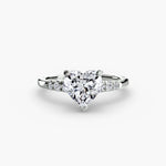 Solitaire with Tapered Accent Stones
