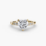 Solitaire with Tapered Accent Stones