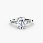 Solitaire with Tapered Accent Stones