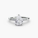 Solitaire with Tapered Accent Stones