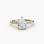 Solitaire with Tapered Accent Stones
