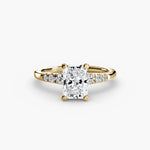 Solitaire with Tapered Accent Stones