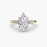 Diamond Solitaire with 4 accent stones.