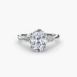 Diamond Solitaire with 4 accent stones.