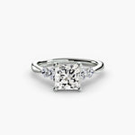Diamond Solitaire with 4 accent stones.