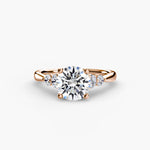 Diamond Solitaire with 4 accent stones.