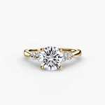 Diamond Solitaire with 4 accent stones.