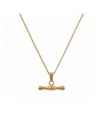 Pre-Owned 9ct Gold T-Bar Necklace